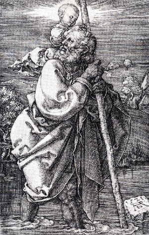 Albrecht Durer - St  Christopher Facing To The Left
