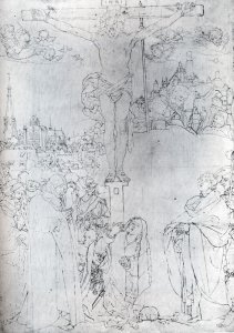 Crucifixion With Many Figures