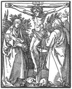 Christ on the Cross with Three Angels