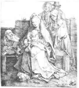 The Holy Family With St  John  The Magdalen And Nicodemus