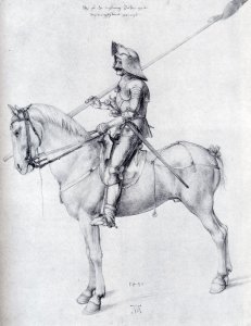 Man In Armor On Horseback